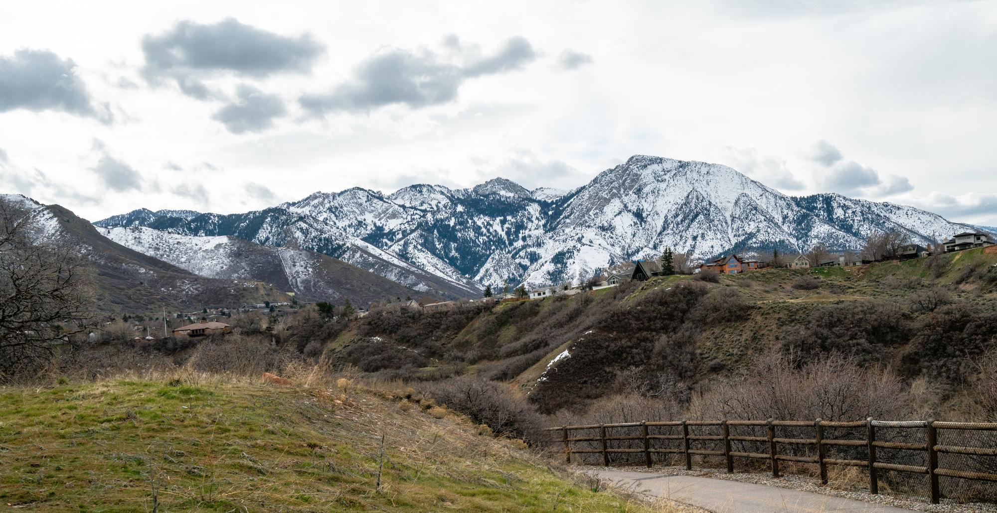 View of Wasatch Mountains from Parley's Historic Nature Park