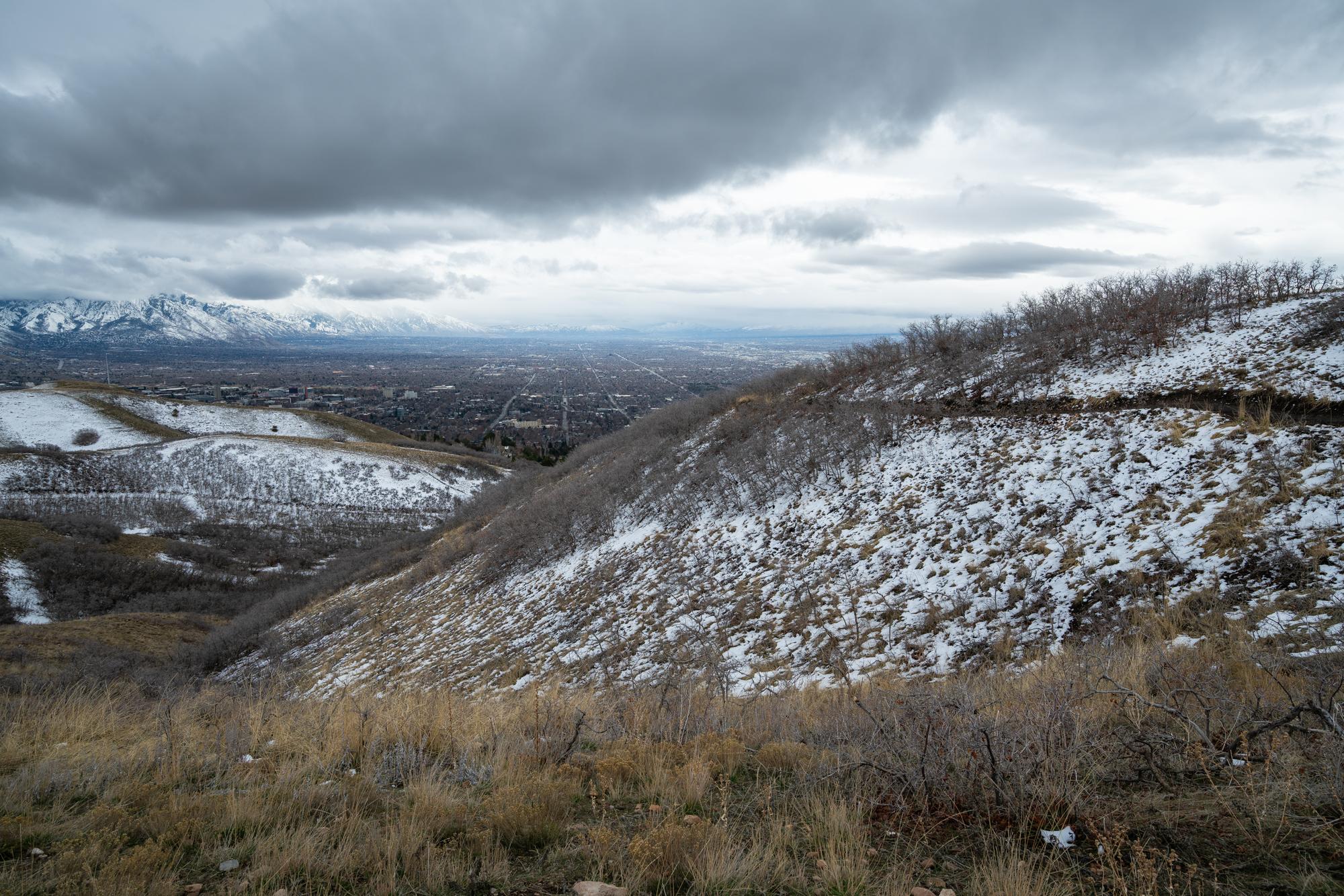 View of Salt Lake Valley from Valley View Trail.