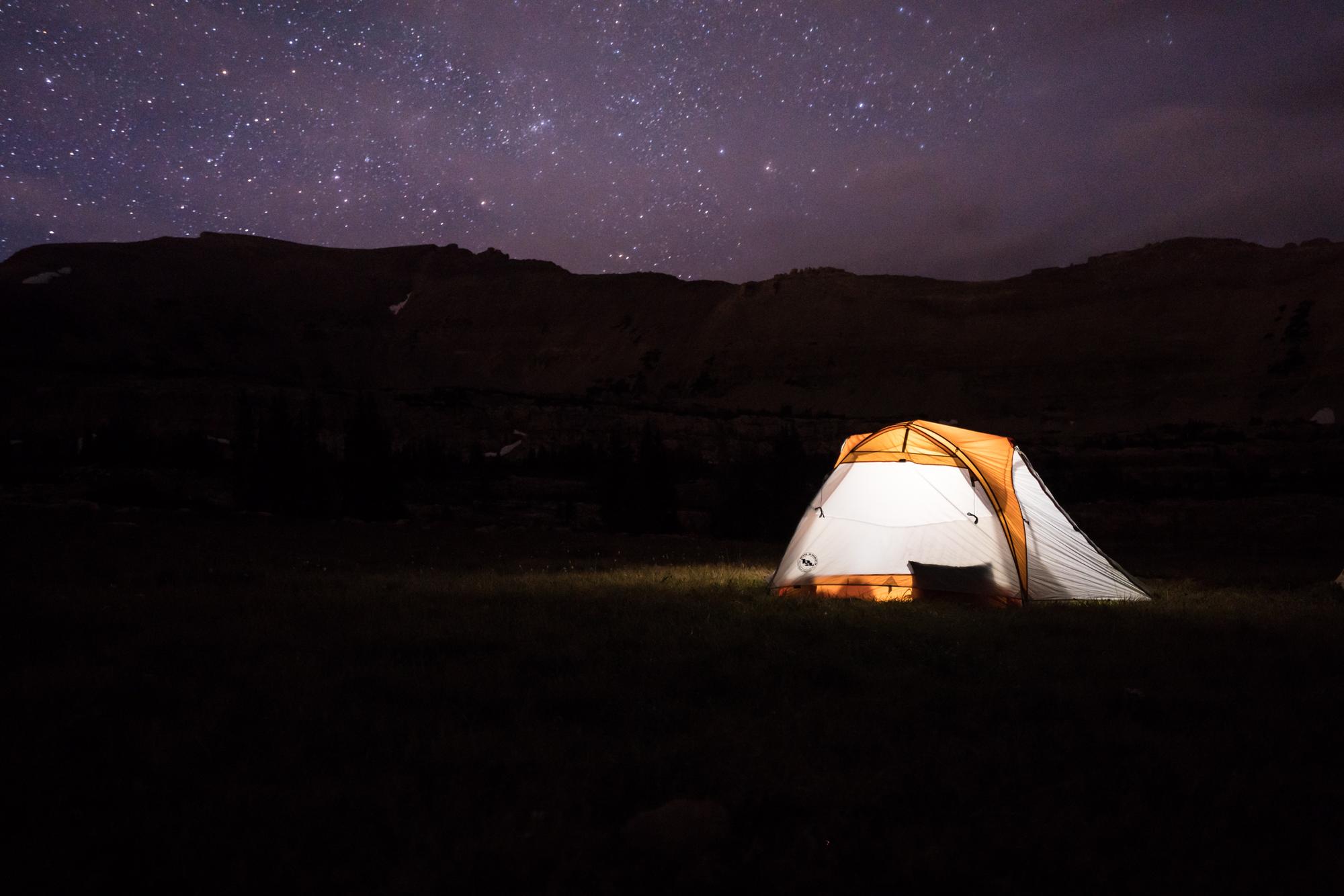 Tent under the stars