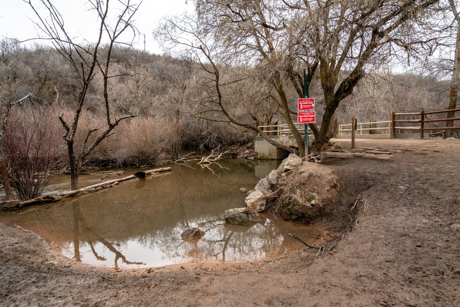 Second water hole along Parley's Historic Nature Park Trail Loop